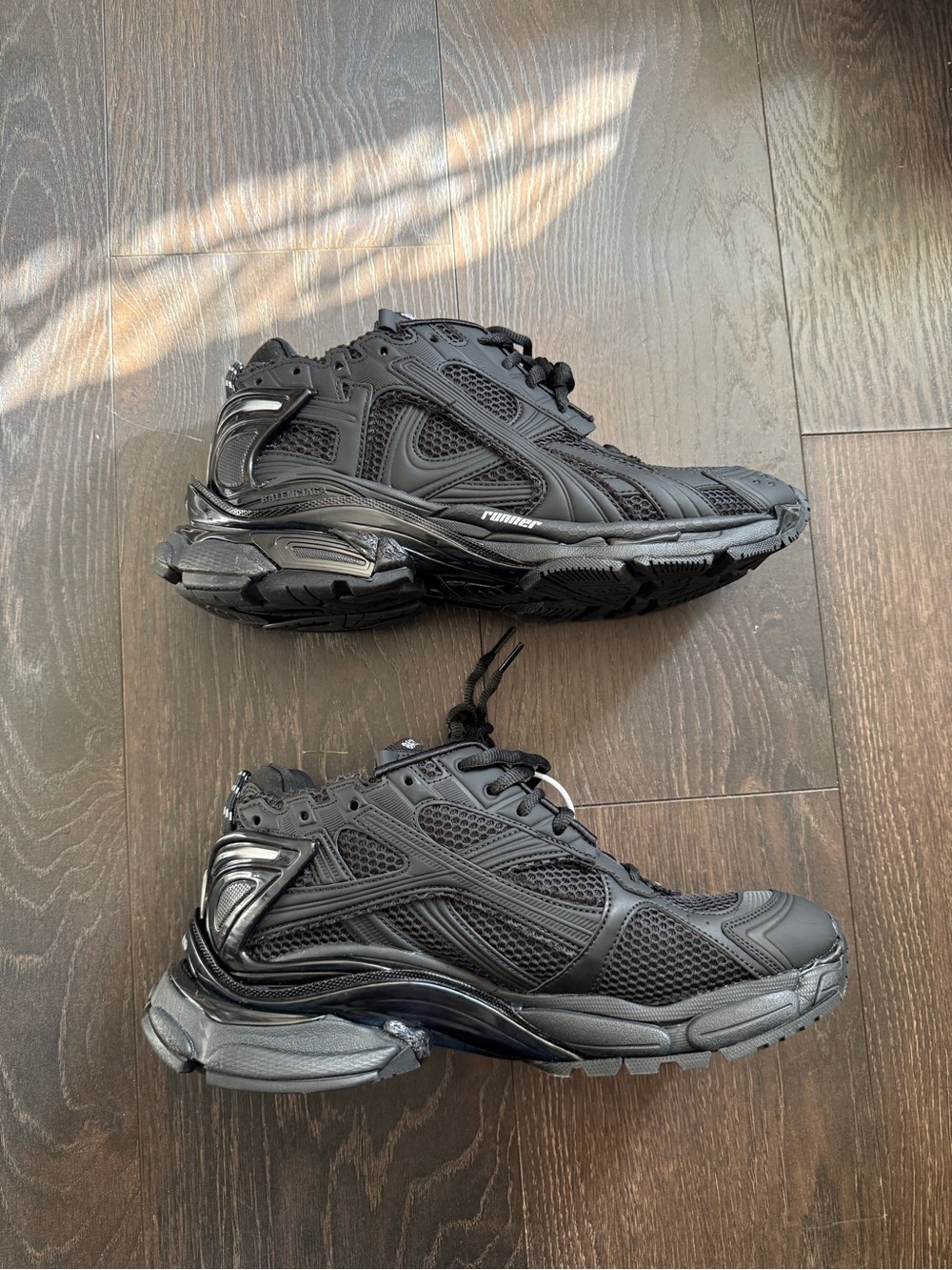 Matte Black Balenciaga Runners
